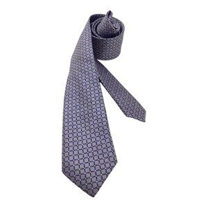 BROOKS BROTHERS Gray Geometric Silk Tie Made In USA W: 2.6 " EX COND